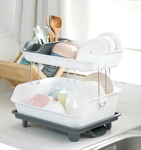 Escurridor De Plastico 2 Niveles - Imagen 4