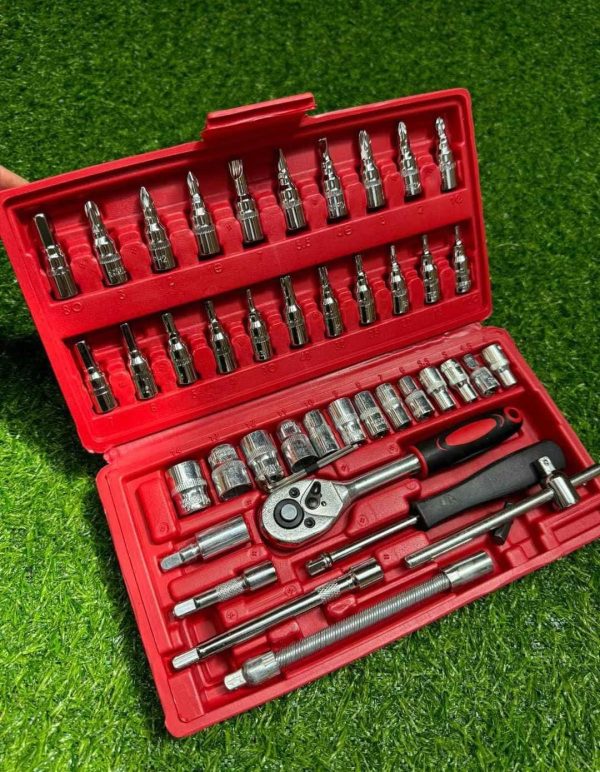 Juego Caja Set Dados Chicharra Herramientas 46 Piezas - Imagen 5