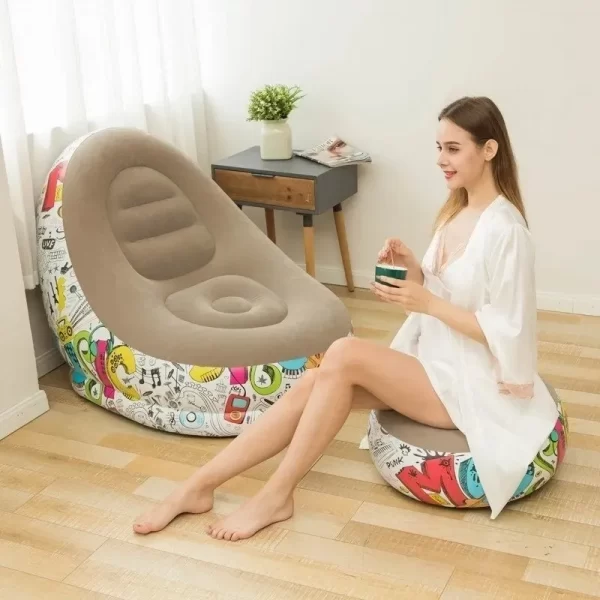 SOFA INFLABLE CON REPOSA PIES - Imagen 2