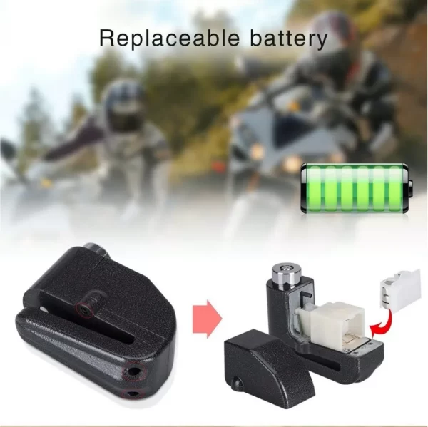 CANDADO DE MOTO CON ALARMA - Imagen 4