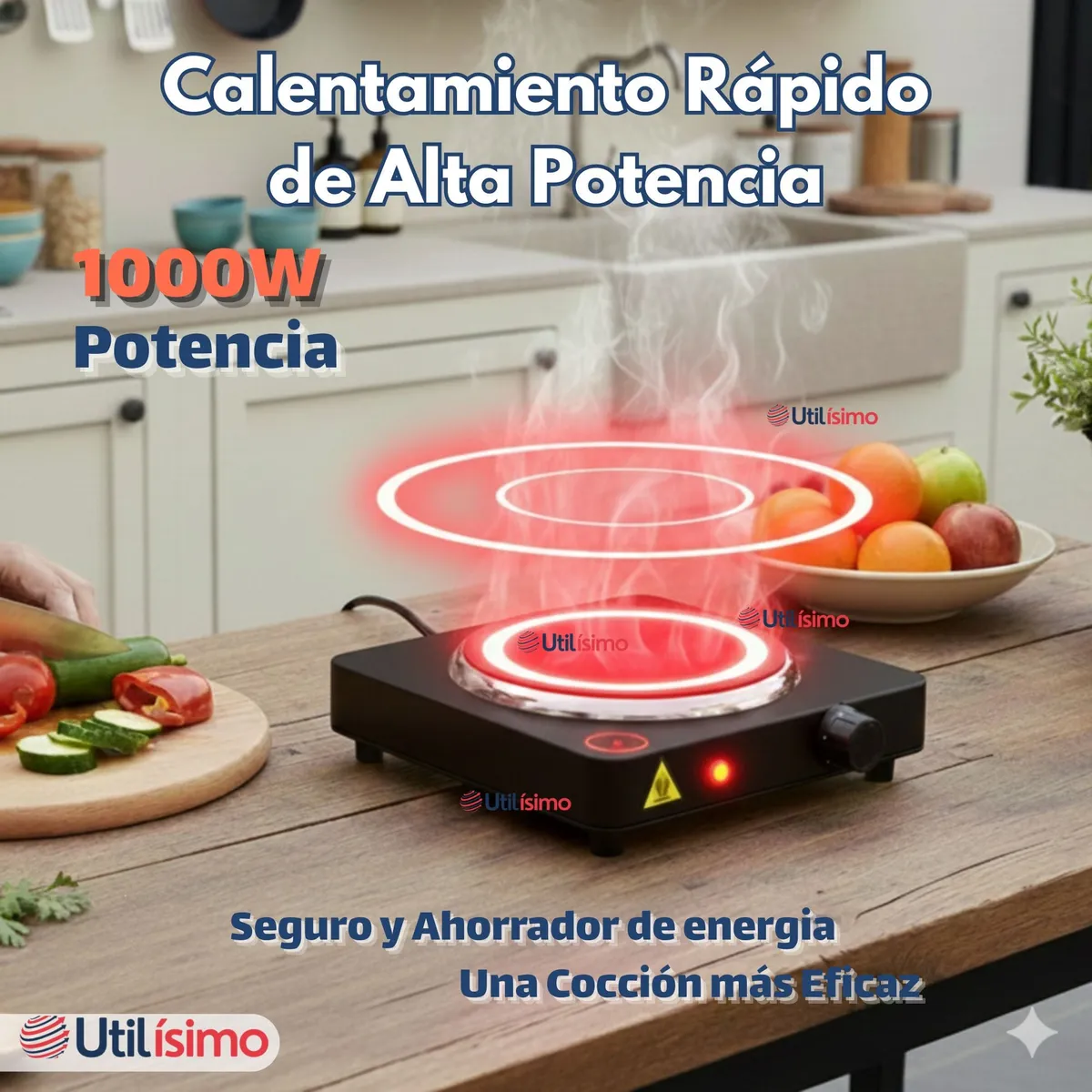 COCINA ENCIMERA ELECTRICA DE 1 HORNILLA - Imagen 3