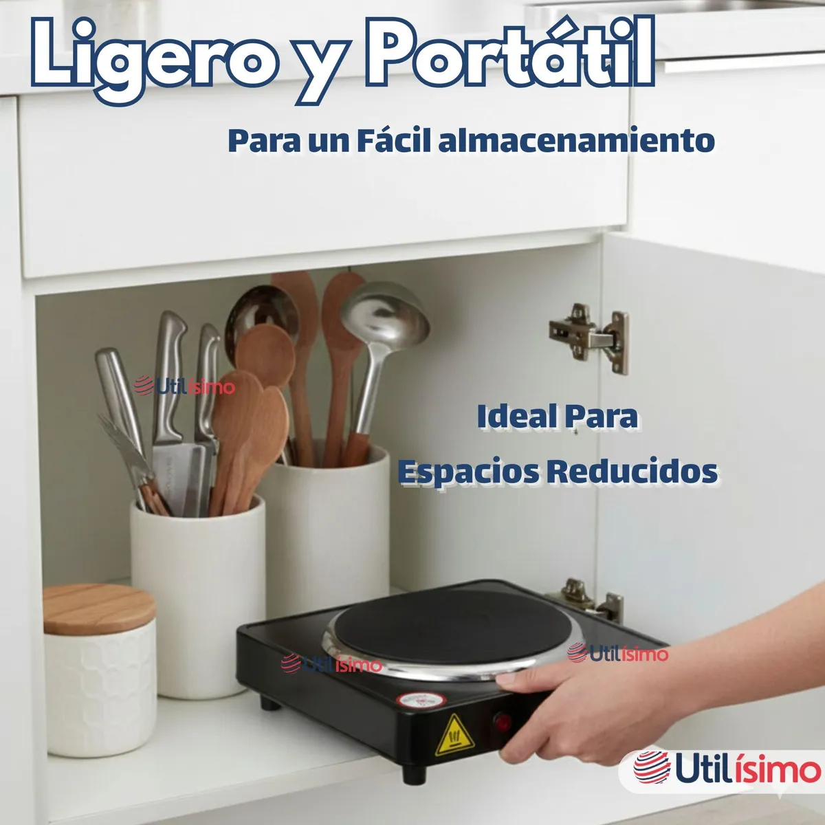 COCINA ENCIMERA ELECTRICA DE 1 HORNILLA - Imagen 2