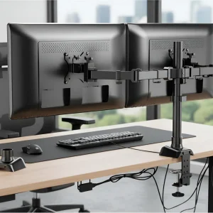 SOPORTE DE  MESA PARA MONITOR DOBLE
