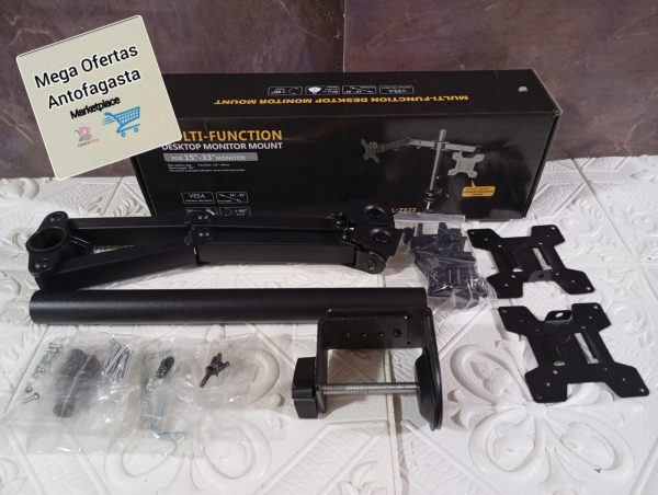 SOPORTE DE  MESA PARA MONITOR DOBLE
