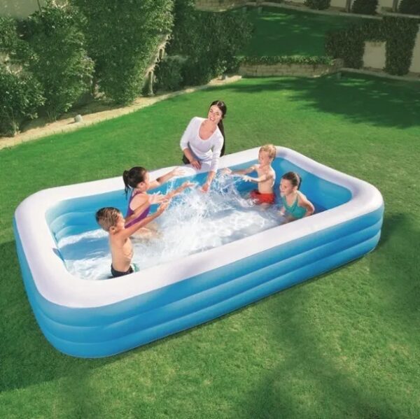 PISCINA CUADRADA INFLABLE  DE 2 M