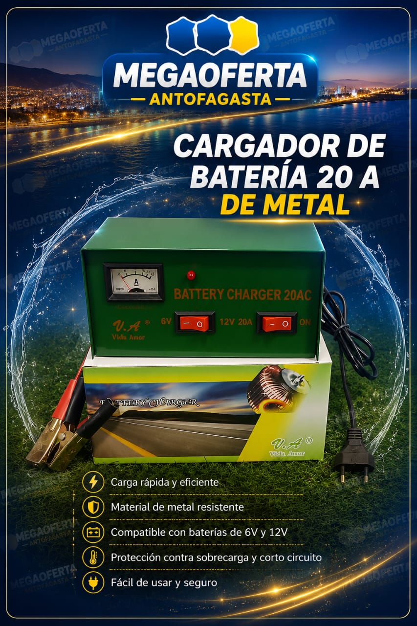 CARGADOR DE BATERIA DE METAL
