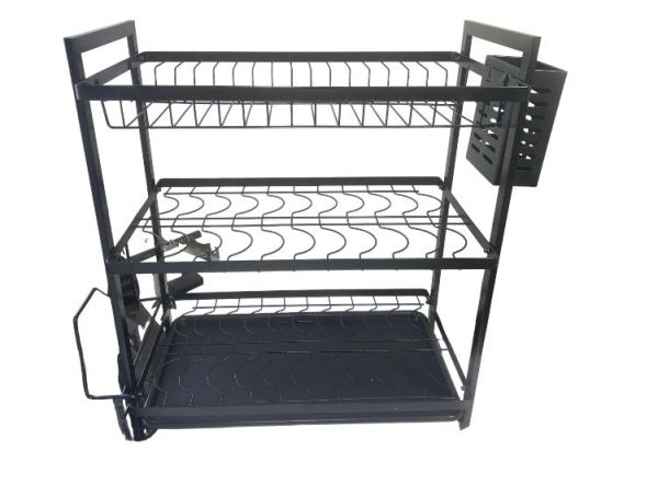 ESCURRIDOR DE PLATOS 3 NIVELES DE ACERO DISH RACK - Imagen 3