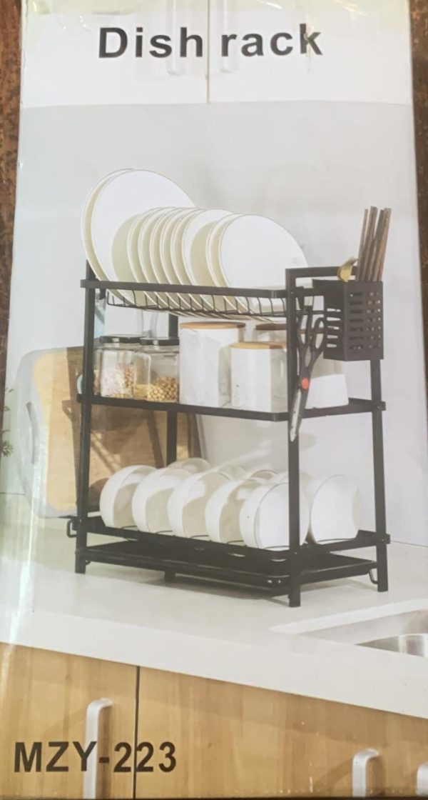 ESCURRIDOR DE PLATOS 3 NIVELES DE ACERO DISH RACK