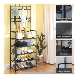 RACK PERCHERO ZAPATERO 5 NIVELES