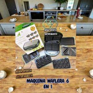 MAQUINA  WAFLERA 6 EN 1