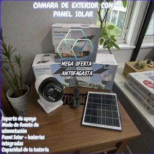 CAMARA DE EXTERIOR  CON PANEL SOLAR
