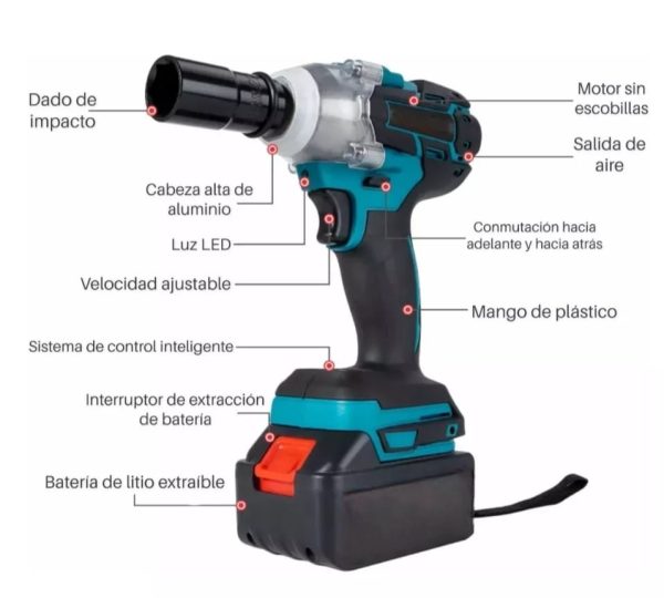 PISTOLA IMPACTO INALAMBRICA