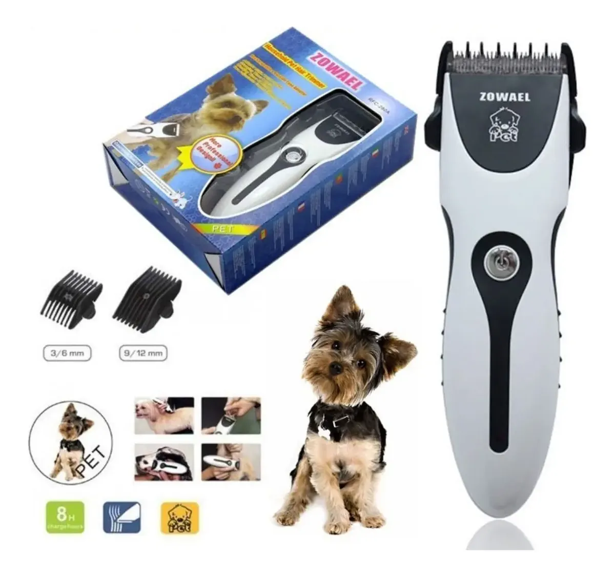 MAQUINA DE PERRO INALAMBRICA BLANCA