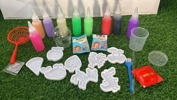 SET MAGICO PARA FIGURAS  3D BAJO EL AGUA DE 9 GEL