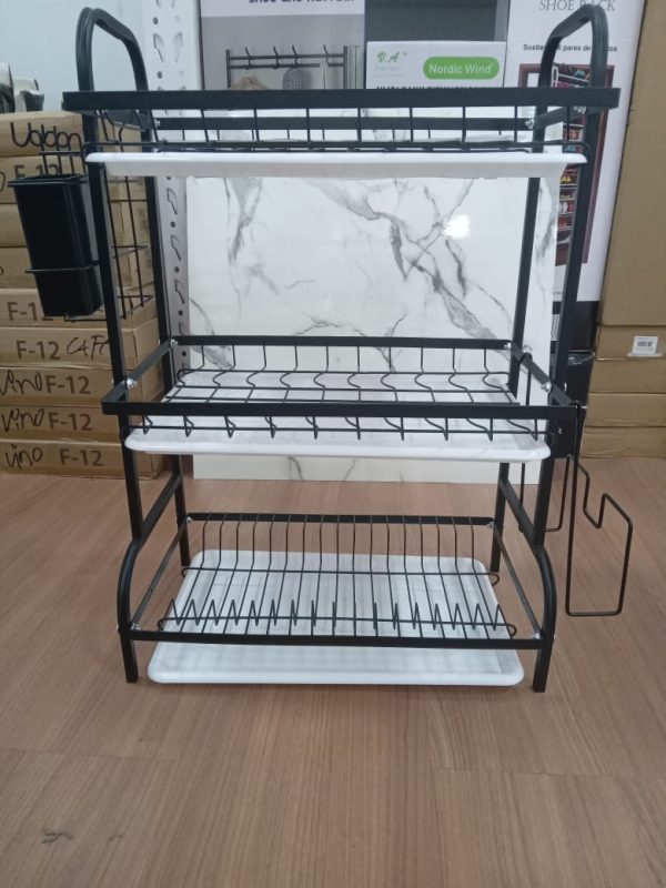 ESCURRIDOR DE ACERO 3 NIVELES KITCHEN RACK 6008