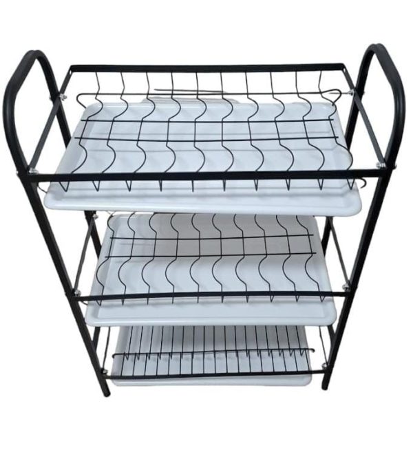 ESCURRIDOR DE ACERO 3 NIVELES KITCHEN RACK 6008 - Imagen 2