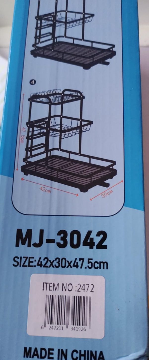 ESCURRIDOR DE ALUMINIO 3 NIVELES STORAGE RACK 2472 - Imagen 2