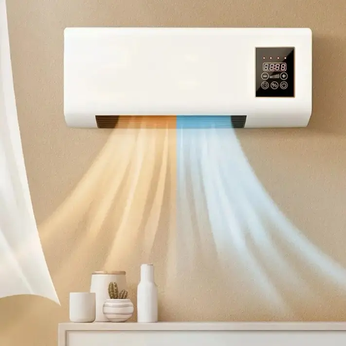 CALEFACTOR CON VENTILADOR DE PARED 2000 WATTS