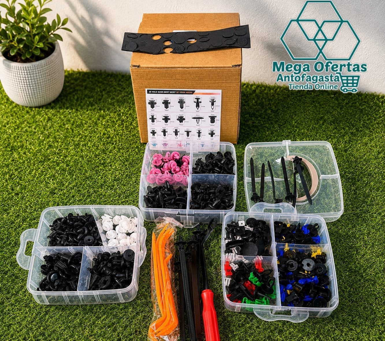 KIT DE BROCHES DE 620 PIEZAS