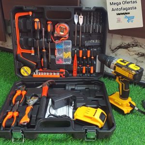 KIT DE TALADRO CON HERRAMIENTAS