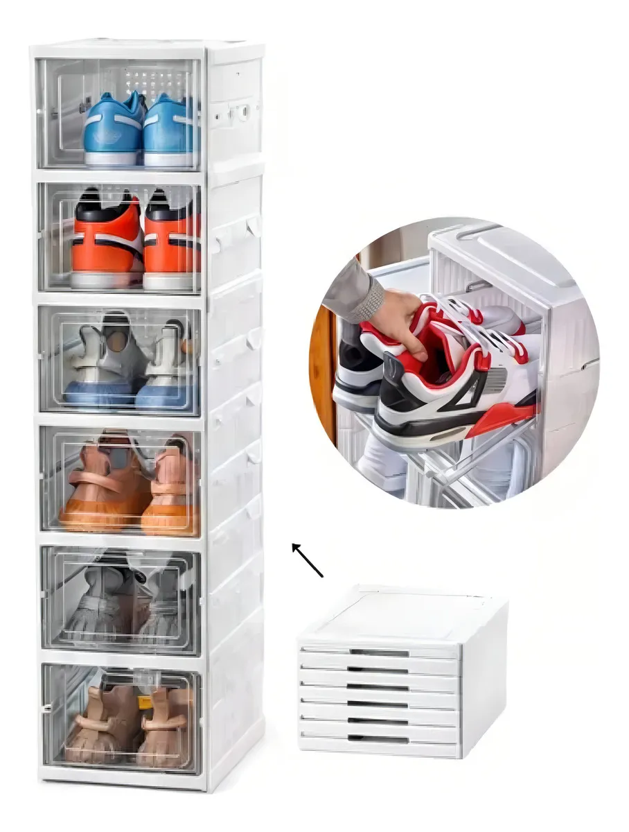 ORGANIZADOR ZAPATERO TRANSPARENTE 6 NIVELES - Imagen 2