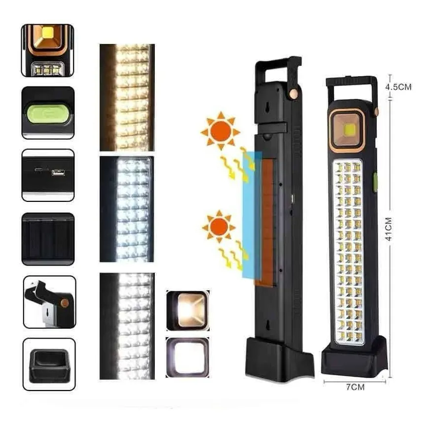 LUZ SOLAR Y RECARGABLE 45W - Imagen 3