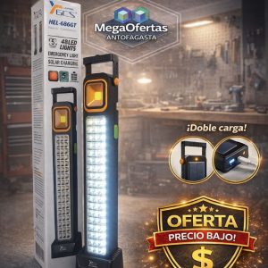 LUZ  SOLAR Y RECARGABLE 45W