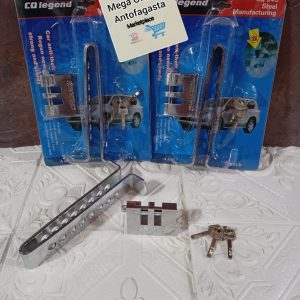 CERRADURA TRABA PEDAL MAS CANDADO Y LLAVES