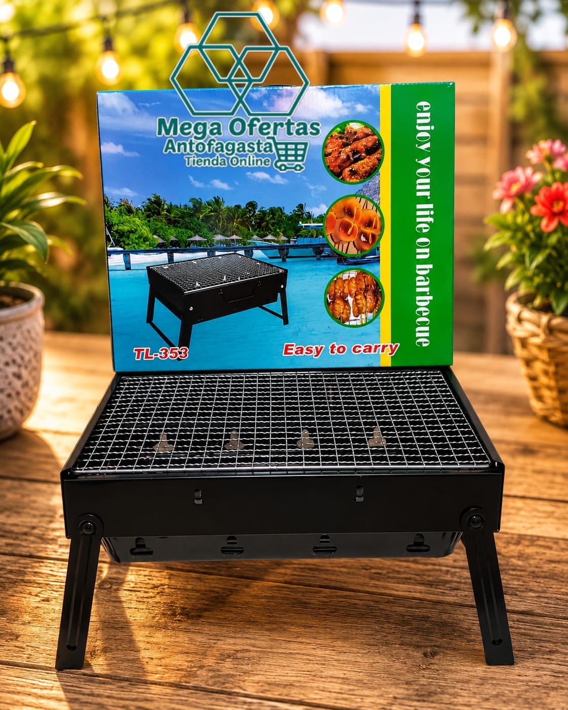 MINI PARRILLA A CARBON A01