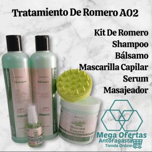 KIT DE TRATAMIENTO PARA EL CABELLO DE ROMERO A02