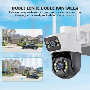 CAMARA EXTERIOR DOBLE LENTE BLANCA A01