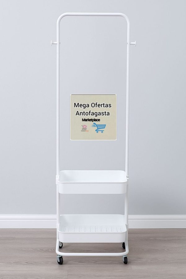 PERCHERO ORGANIZADOR MULTIUSO CON CESTA - Imagen 7