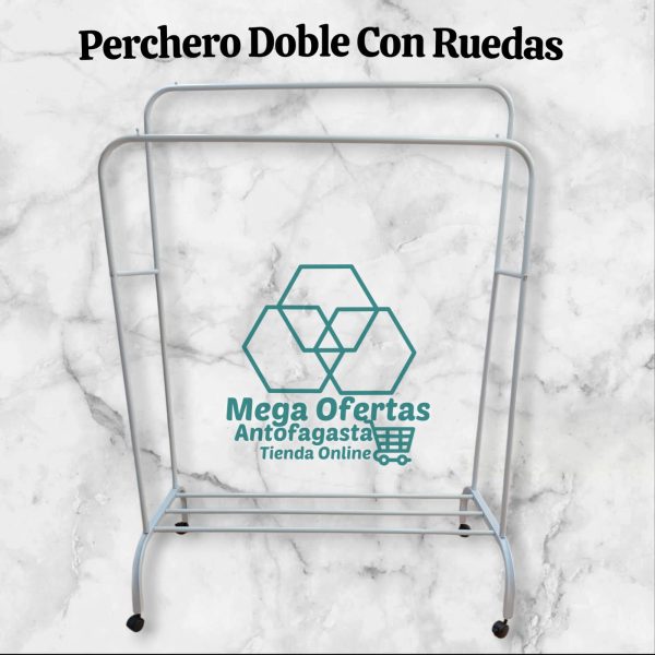 PERCHERO DOBLE CON RUEDAS - Imagen 3