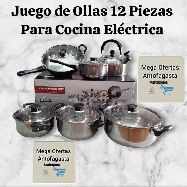 JUEGO DE OLLAS DE 12 PIEZAS - Imagen 4