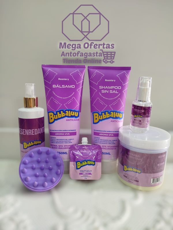 Kit de bubbaluu hidratante aroma uva A01