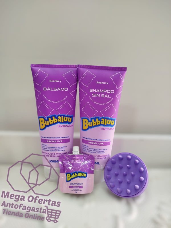 Kit de bubbaluu hidratante A03  Aroma uva - Imagen 2