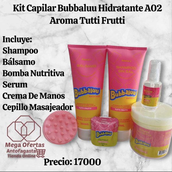 Kit bubbaluu hidratante A02 aroma tutti frutti - Imagen 2