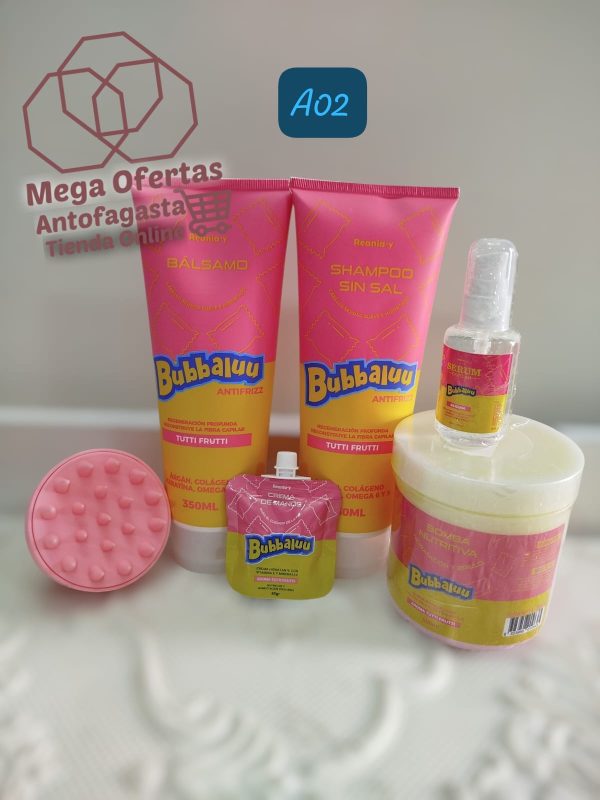 Kit bubbaluu hidratante A02 aroma tutti frutti
