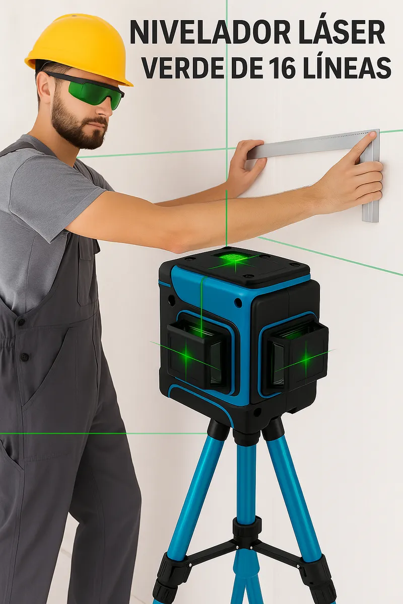 KIT DE NIVEL LASER 16 LINEAS CON PEDESTAL - Imagen 3