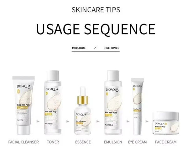 SET DE SKIN CARE BIOAQUA PULPA DE ARROZ - Imagen 7