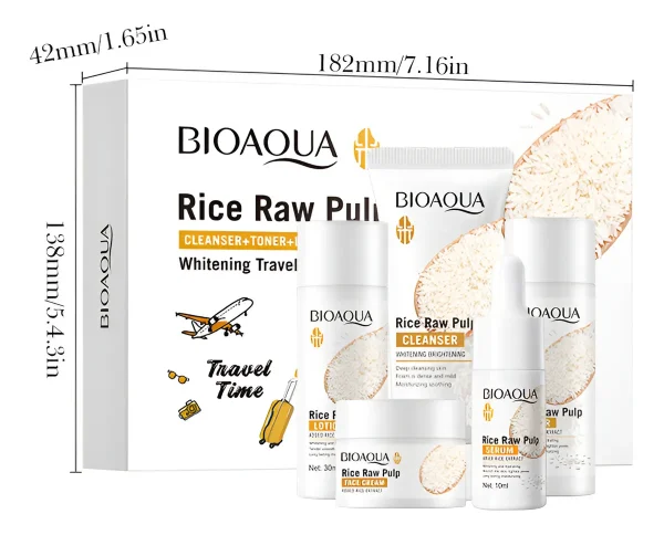 SET DE SKIN CARE BIOAQUA PULPA DE ARROZ - Imagen 2