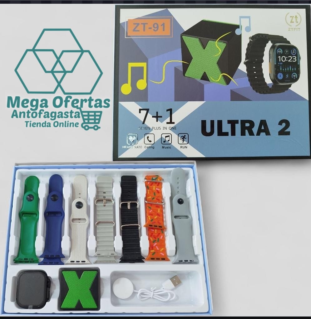 KIT DE RELOJ ULTRA 7X MAS MINI PARLANTE - Imagen 3