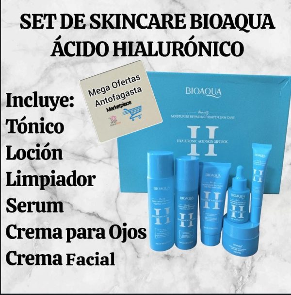 SET DE SKIN CARE BIOAQUA ACIDO HIALURONICO