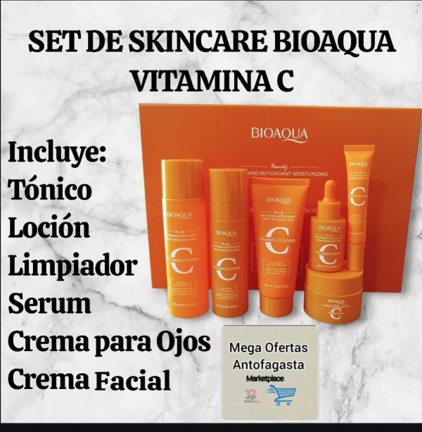 SET DE SKIN CARE BIAQUA DE VITAMINA C