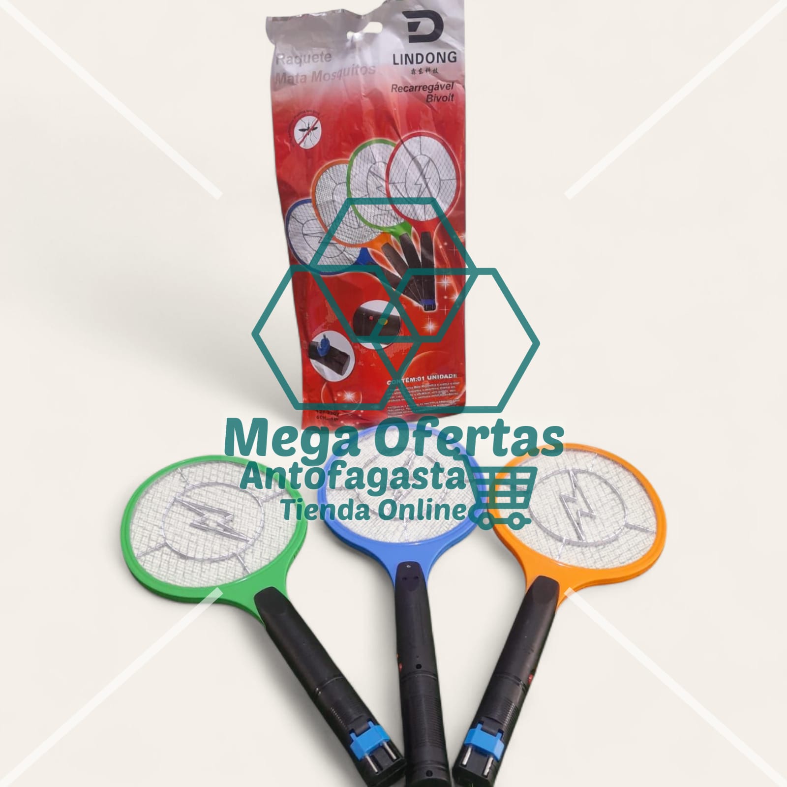 RAQUETA MATA MOSCAS RECARGABLE - Imagen 8