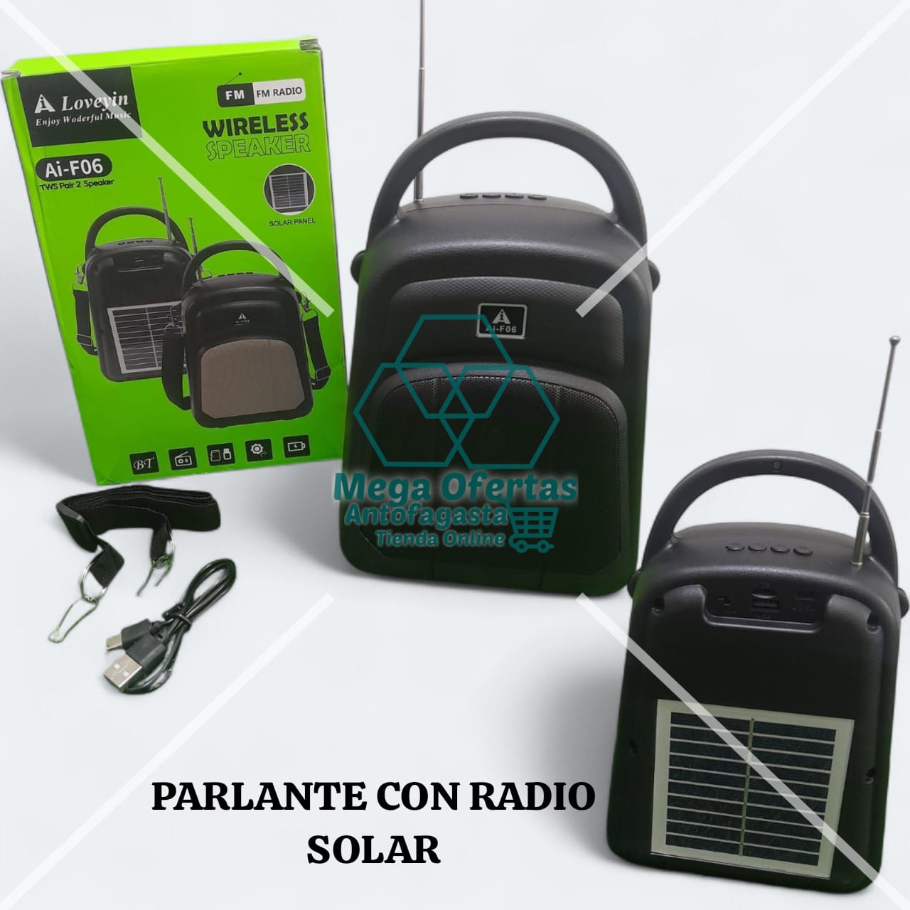 PARLANTE CON RADIO SOLAR