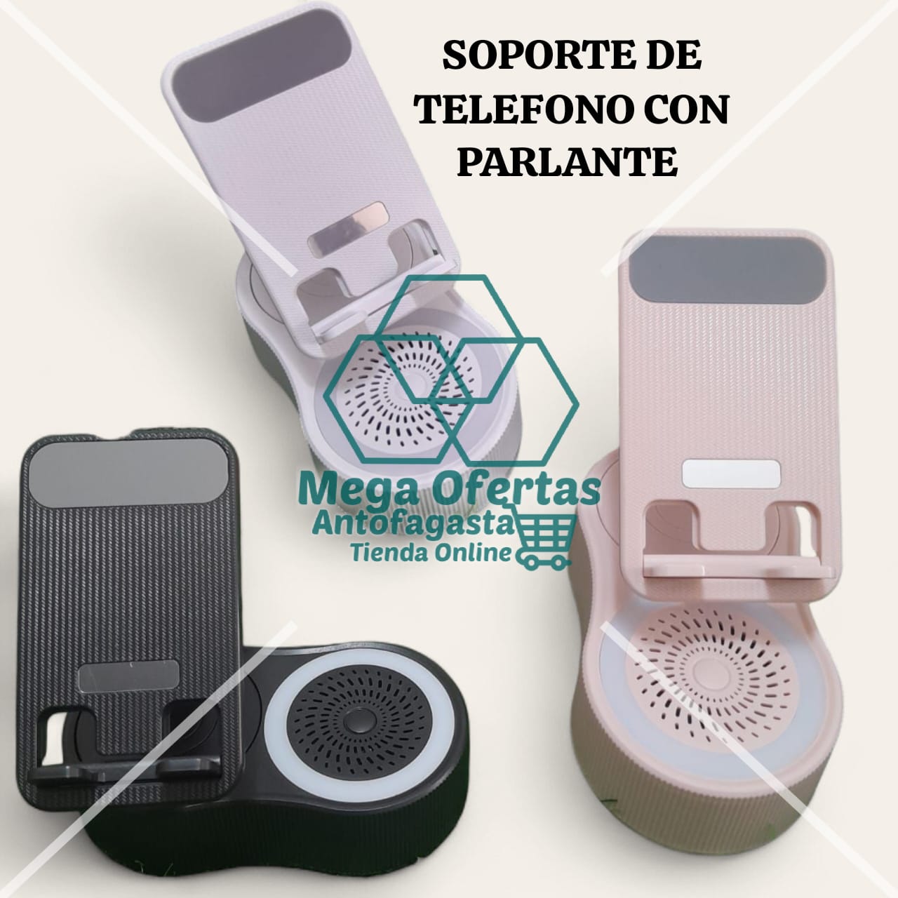 SOPORTE DE TELEFONO CON PARLANTE