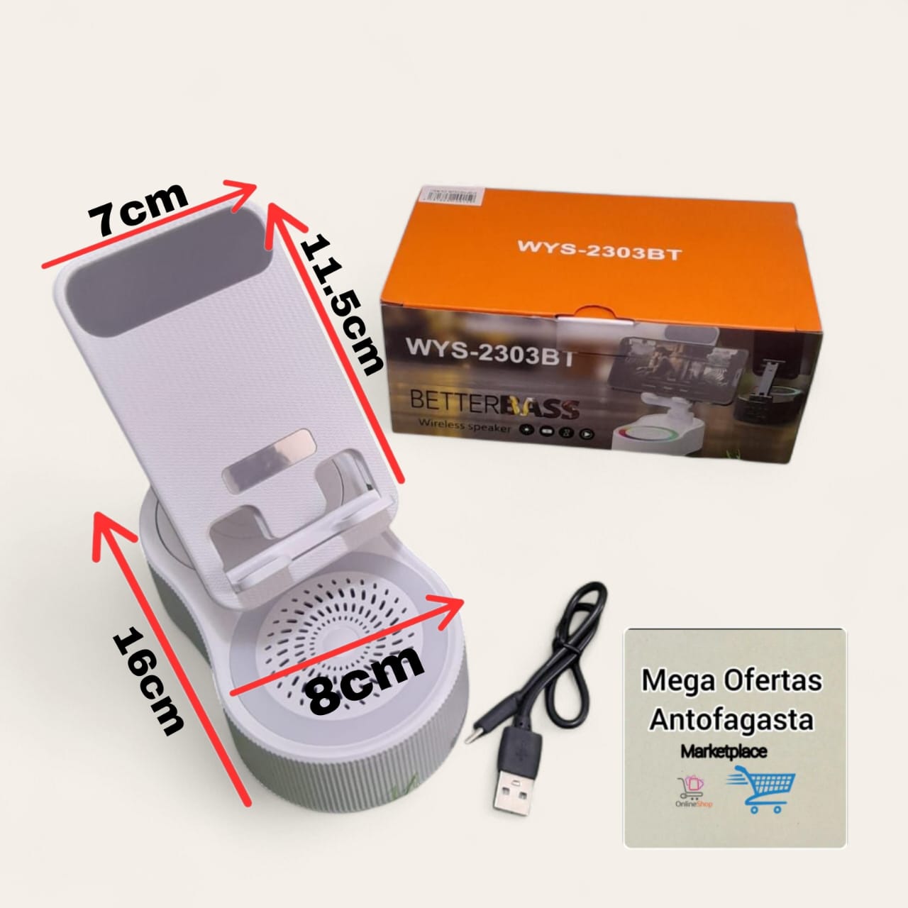 SOPORTE DE TELEFONO CON PARLANTE - Imagen 2