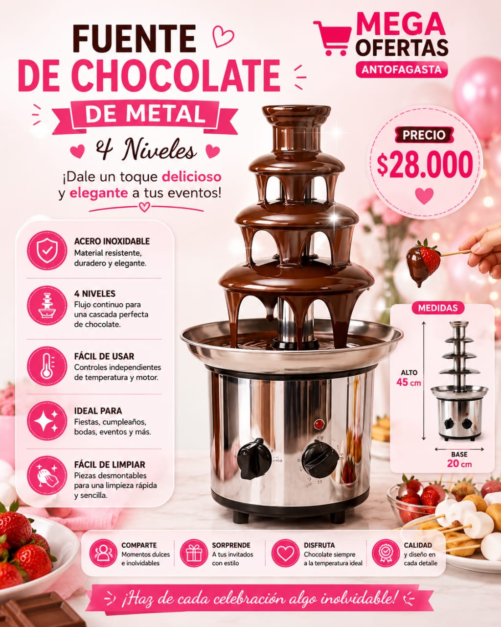 FUENTE CHOCOLATERA GRANDE