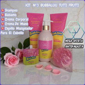 KIT 3 DE BUBBALU HIDRATANTE TUTI FRUTII